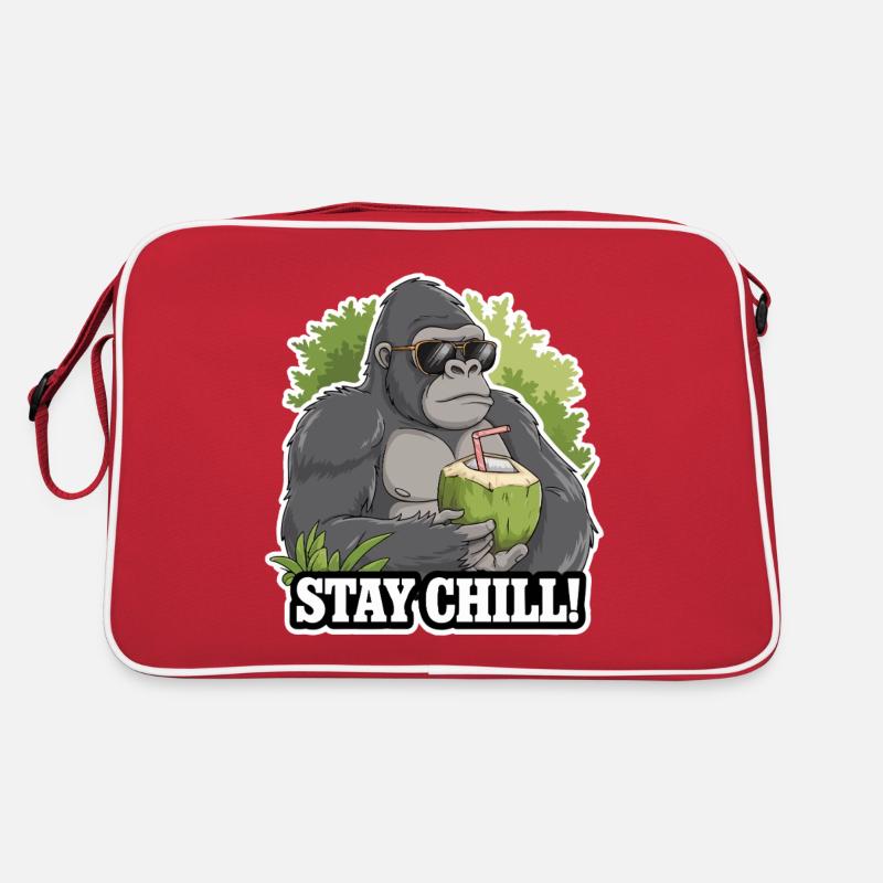BLEIBEN SIE ENTSPANNT Retro Tasche