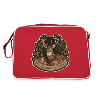 L’ÉLÉGANCE DE LA NATURE - Sac Retro - rouge/blanc - Dos