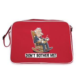 GRUMPY OLDMAN - Retro Bag - red/white - Back