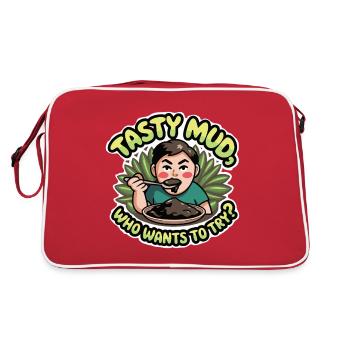 BOUE SAVOUREUSE - Sac Retro - rouge/blanc - Dos
