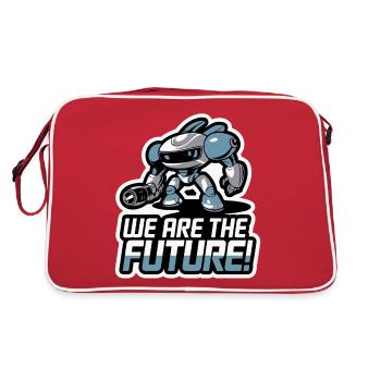 ROBOT, NOUS SOMMES L’AVENIR - Sac Retro - rouge/blanc - Dos