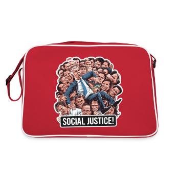 JUSTICE SOCIALE - Sac Retro - rouge/blanc - Dos
