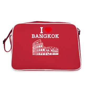 J’aime Bangkok Lover Colisée Cool Drapeau de la Thaïlande - Sac Retro - rouge/blanc - Dos