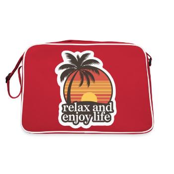 PLAGE, PALMIERS - Sac Retro - rouge/blanc - Dos