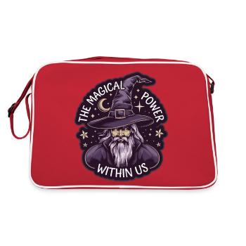 HEXE - Retro Tasche - Rot/Weiß - Hinten