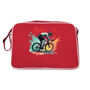 Vélo de route Vélo de route Vélos de route pour les amateurs de cyclisme Motard - Sac Retro - rouge/blanc - Dos