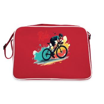 Vélo de route Vélo de route Vélos de route pour les amateurs de cyclisme Motard - Sac Retro - rouge/blanc - Dos