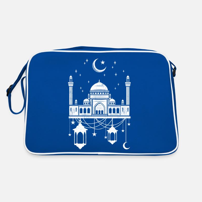 Mosque with crescent moon Retro Bag