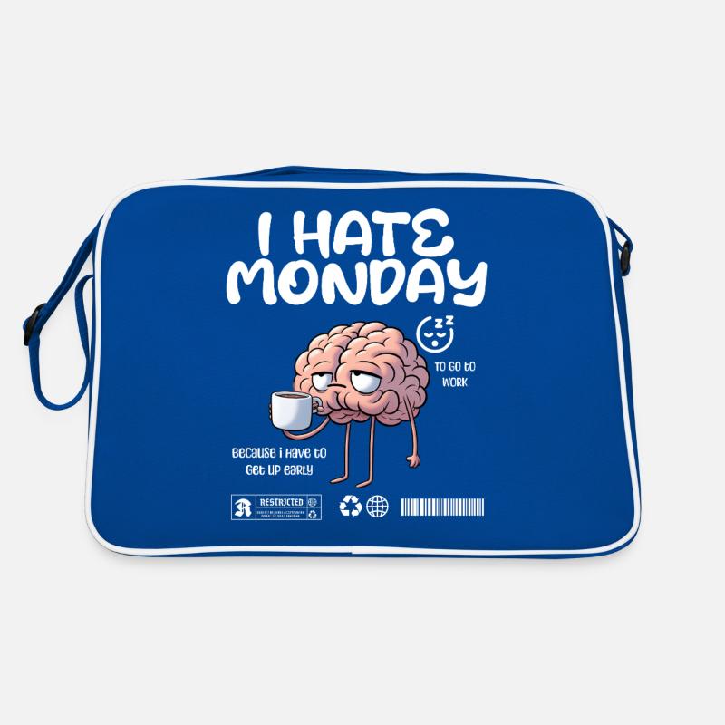 I hate monday - I hate Monday morning grouch fun Retro Bag