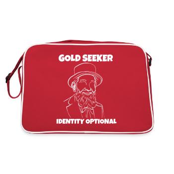 Gold Seeker, Identity Optional - Retro Bag - red/white - Back