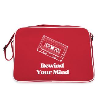Rewind Your Mind - Retro Bag - red/white - Back