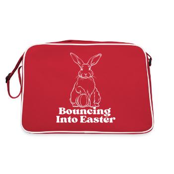 Bouncing into Easter - Retro Bag - red/white - Back