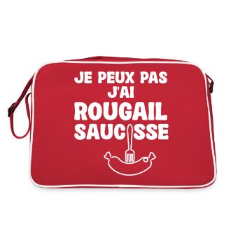 Rougail Saucisse Plat Réunionnais Île Réunion - Sac Retro - rouge/blanc - Dos