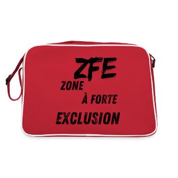 cadeau homme, humour , t-shirt humoristique, - Sac Retro - rouge/blanc - Dos