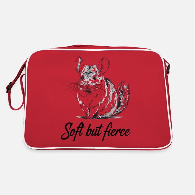 Illustration de chinchilla délicate mais sauvage Sac Retro