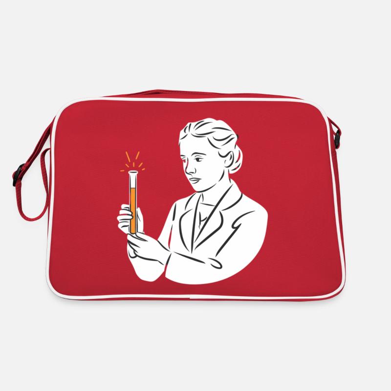 Conception d’art au trait d’un scientifique inspirant Sac Retro