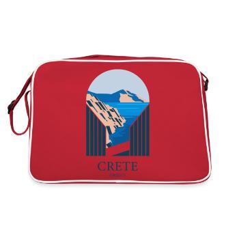 Grete Greece Souvenir : Paysage Sublime - Sac Retro - rouge/blanc - Dos