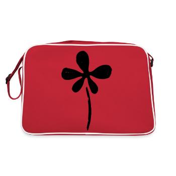 Matisse Inspires: Abstract Floral Motif Black - Retro Bag - red/white - Back