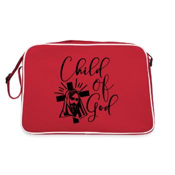 Kind Gottes - Retro Tasche - Rot/Weiß - Hinten