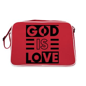 Dieu est amour - Sac Retro - rouge/blanc - Dos