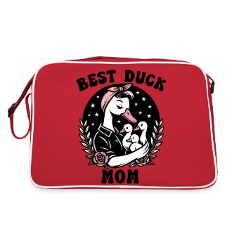 Runner Ducks - Meilleure maman canard - Runner Ducks Mom - Sac Retro - rouge/blanc - Dos