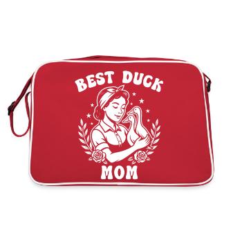 Best Runner Duck Mom - Runner Duck Breeder - Retro Bag - red/white - Back