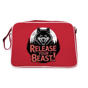 LIBÉREZ VOTRE BÊTE - Sac Retro - rouge/blanc - Dos
