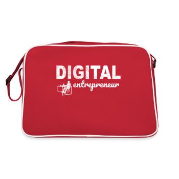 Digital Entrepreneur - Retro Bag - red/white - Back