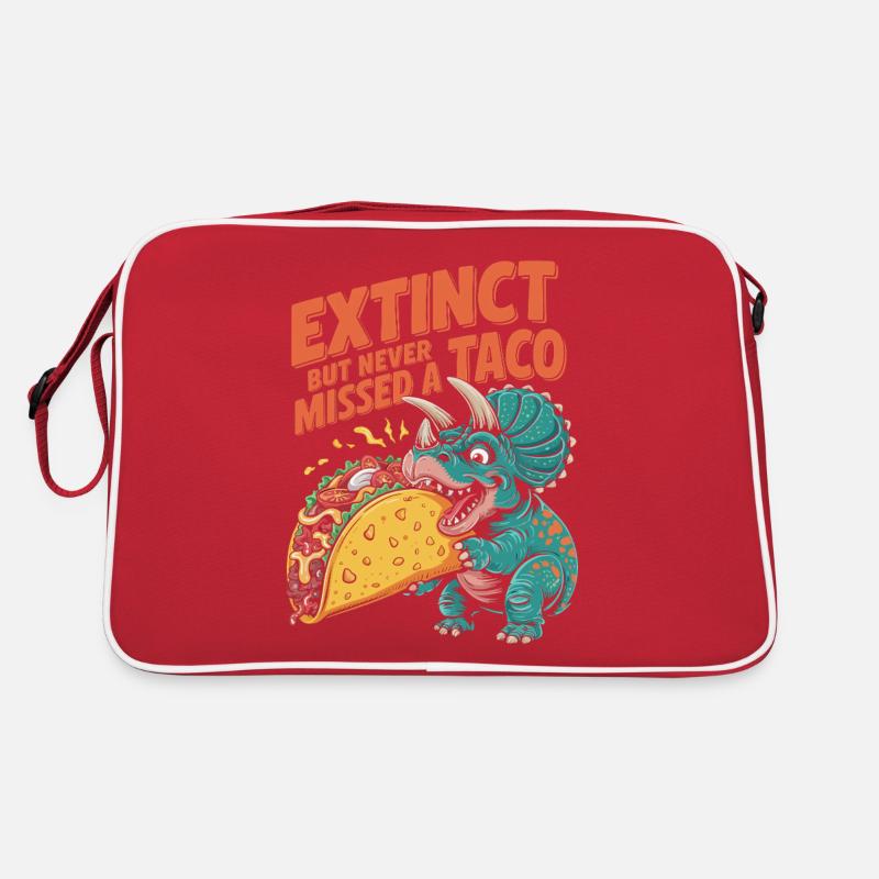 Dinosaurier Taco Cinco de Mayo Design Retro Tasche