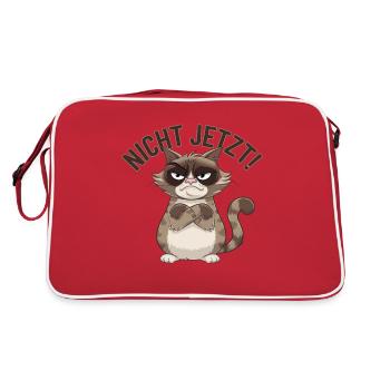 Pas maintenant Illustration - Sac Retro - rouge/blanc - Dos