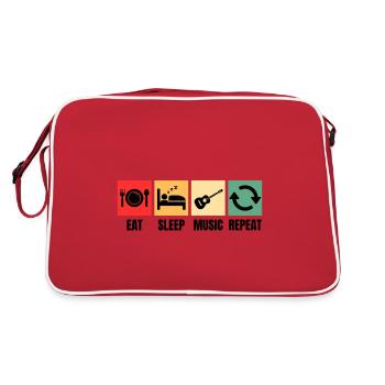 Guitar Design Guitarist Guitar - Retro Bag - red/white - Back