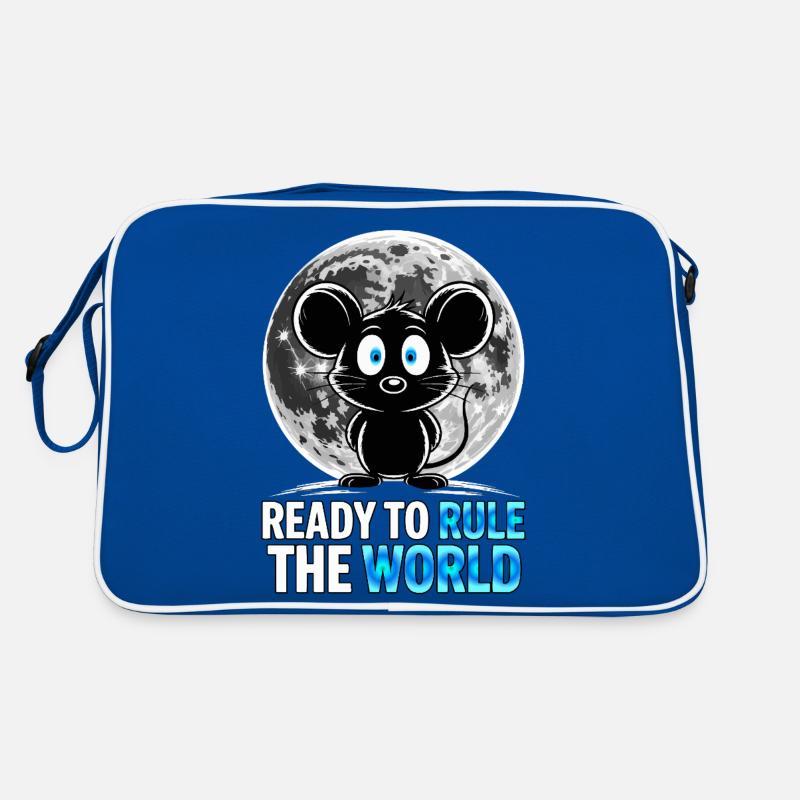 Ready to conquer the world – Mouse in the moonlight Retro Bag