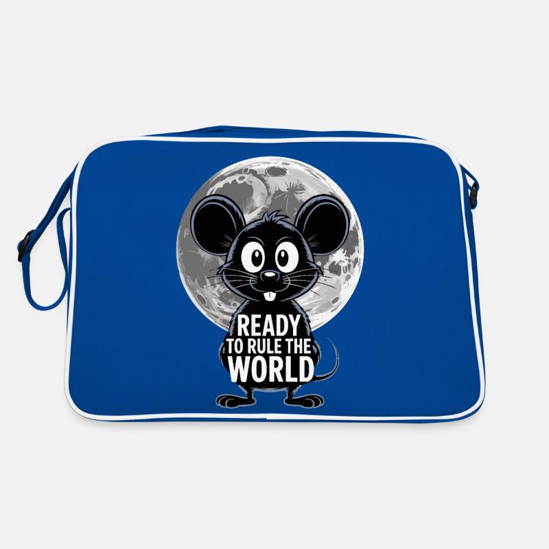 Ready to conquer the world – Mouse in the moonlight Retro Bag