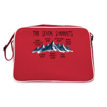 Les sept sommets - Sac Retro - rouge/blanc - Dos