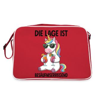 The situation is drunkenness - Retro Bag - red/white - Back