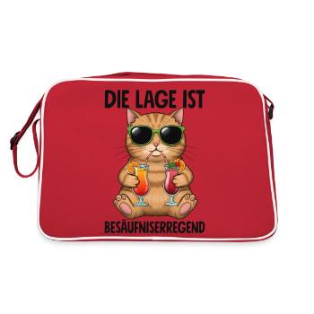 The situation is drunkenness - Retro Bag - red/white - Back