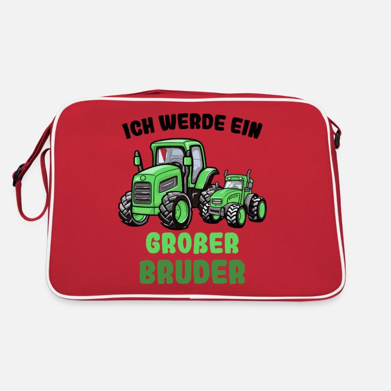 Nachwuchs Verkünden | Ich Werde Großer Bruder 2026 Retro Tasche