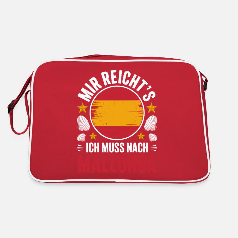 Mir reichts ich muss nach Mallorca Retro Tasche