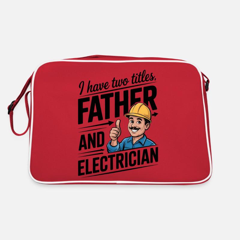 Electronics technician dad with electronics humor Retro Bag