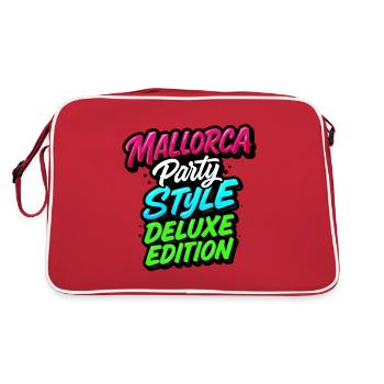 Style de fête à Majorque - Sac Retro - rouge/blanc - Dos