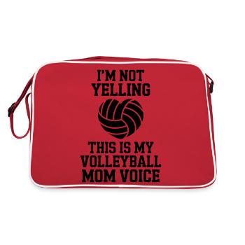 volley-ball dire drôle de cadeau de volley-ball - Sac Retro - rouge/blanc - Dos
