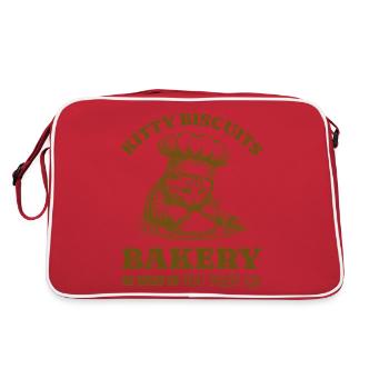 Kitty Biscuits Bakery We Knead Em You Need Em - Retro Bag - red/white - Back