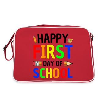 Premier jour d’école Inscription à l’école Joie - Sac Retro - rouge/blanc - Dos