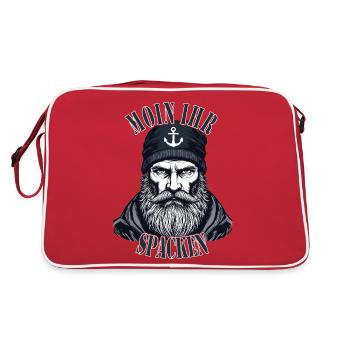 Frison orientale Mer du Nord Seaman Moin Ur Spacken - Sac Retro - rouge/blanc - Dos