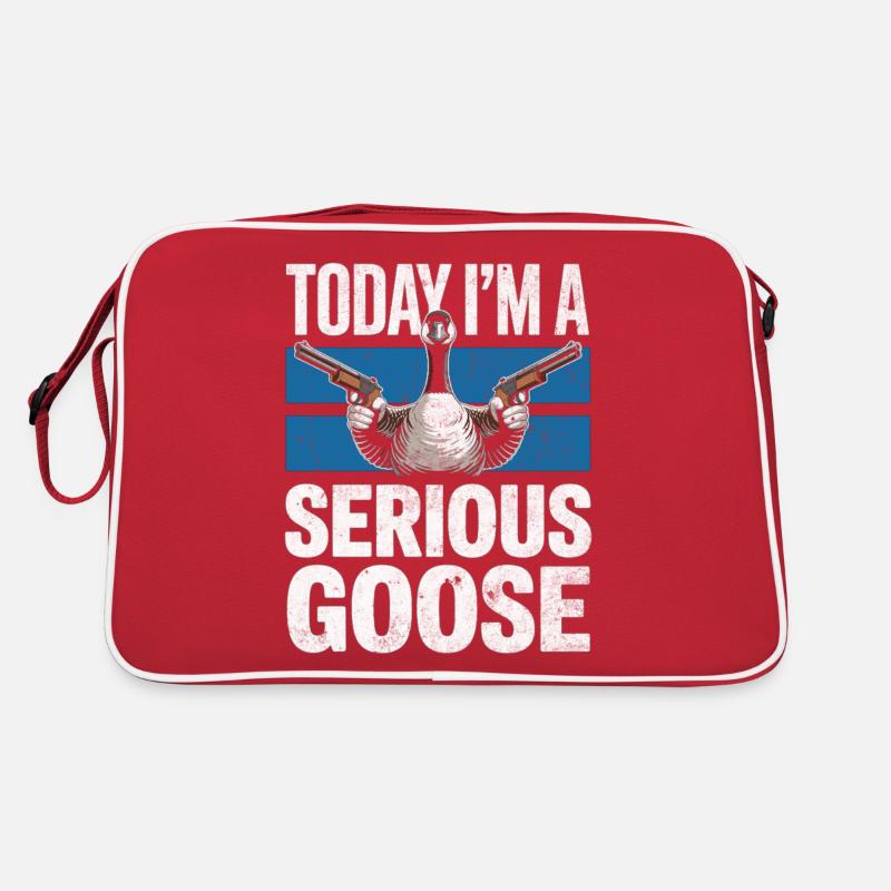 Today I ́m a Serious Goose Retro Bag