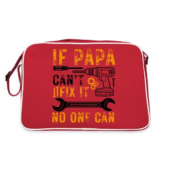 Outil de dicton de papa artisan - Sac Retro - rouge/blanc - Dos