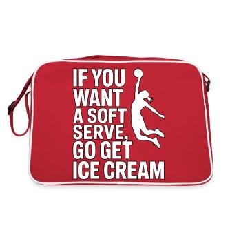 Soft-serve? Then off to the – volleyball - Retro Bag - red/white - Back
