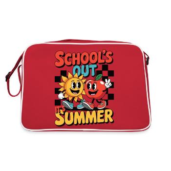School sort son design rétro estival - Sac Retro - rouge/blanc - Dos
