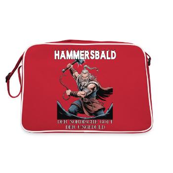 Hammersbald – Dieu nordique de l’impatience - Sac Retro - rouge/blanc - Dos