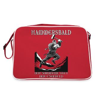 Hammersbald – Dieu nordique de l’impatience - Sac Retro - rouge/blanc - Dos